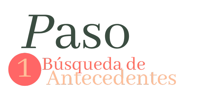 Paso 1 - Busqueda de antecedentes Marcarios-